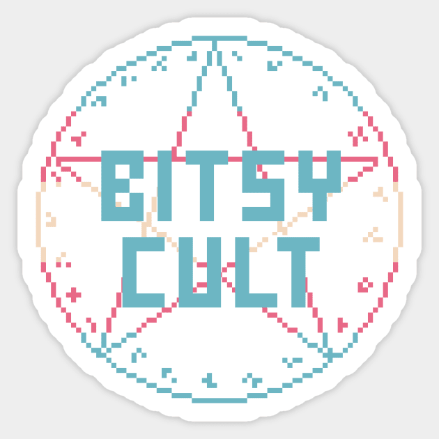 Trans "Vintage" Bitsy Cult Sticker by le_onionboi